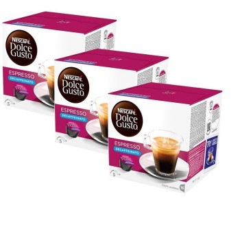 Kavne kapsule Nescafe DG Espresso Decaffeinato 3pak (3x16)