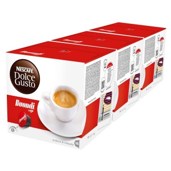 Kavne kapsule Nescafe DG Espresso Buondi 3pak (3x16)