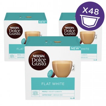 Kavne kapsule Nestle DG Latte Flat White 3pak (3x16)